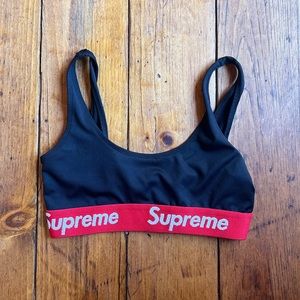 Supreme Black/Red Bralette - Size Small